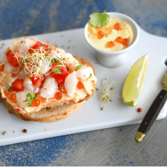 Bruschetta au Tartare de Saint-Jacques